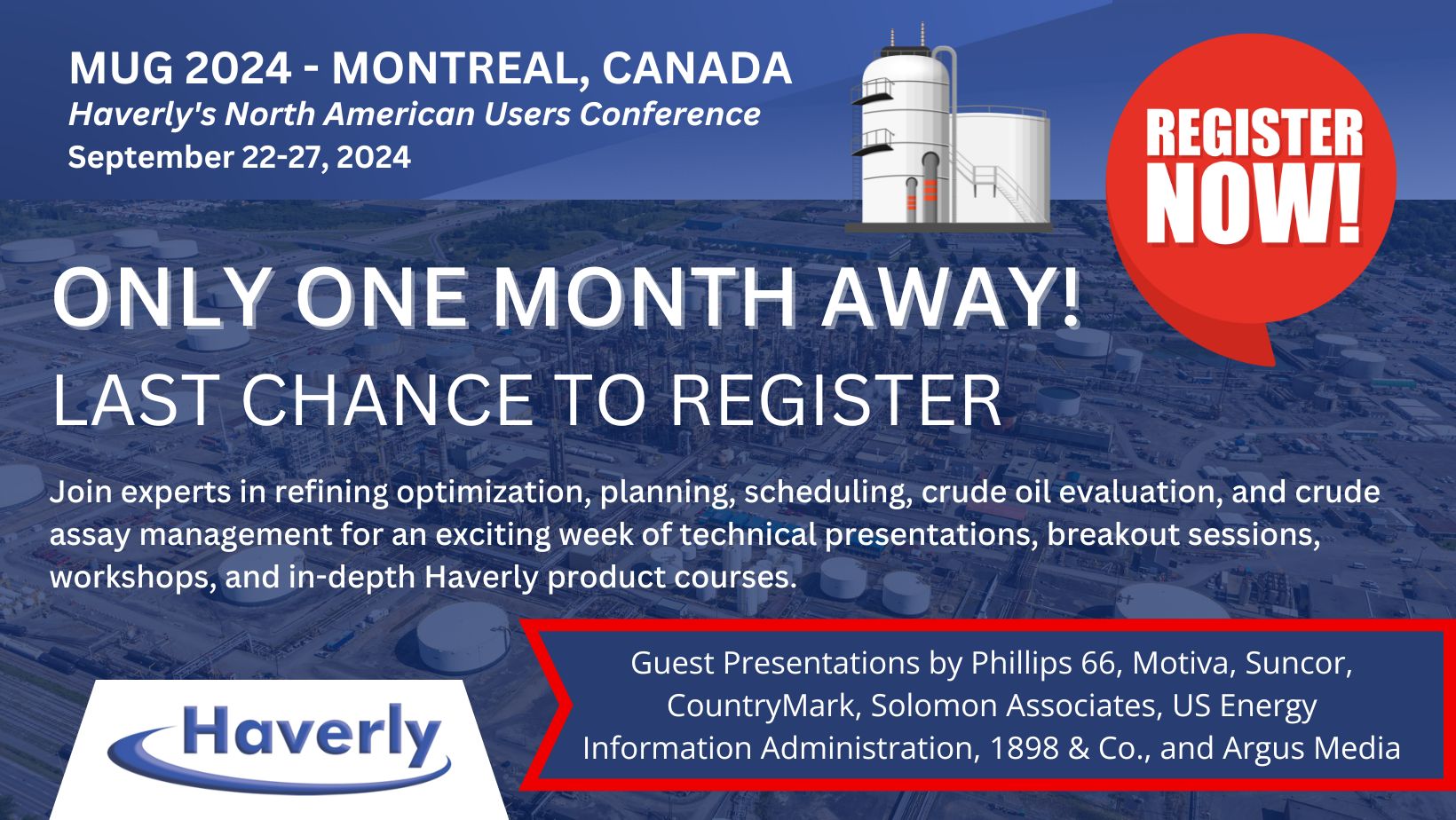 Early Bird Expires this Week MUG Montreal